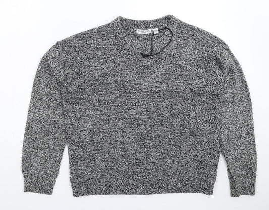 Womens UK Size S Brave Soul Grey Pullover Jumper