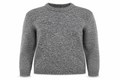 Front view of Brave Soul women’s grey knit jumper, size S