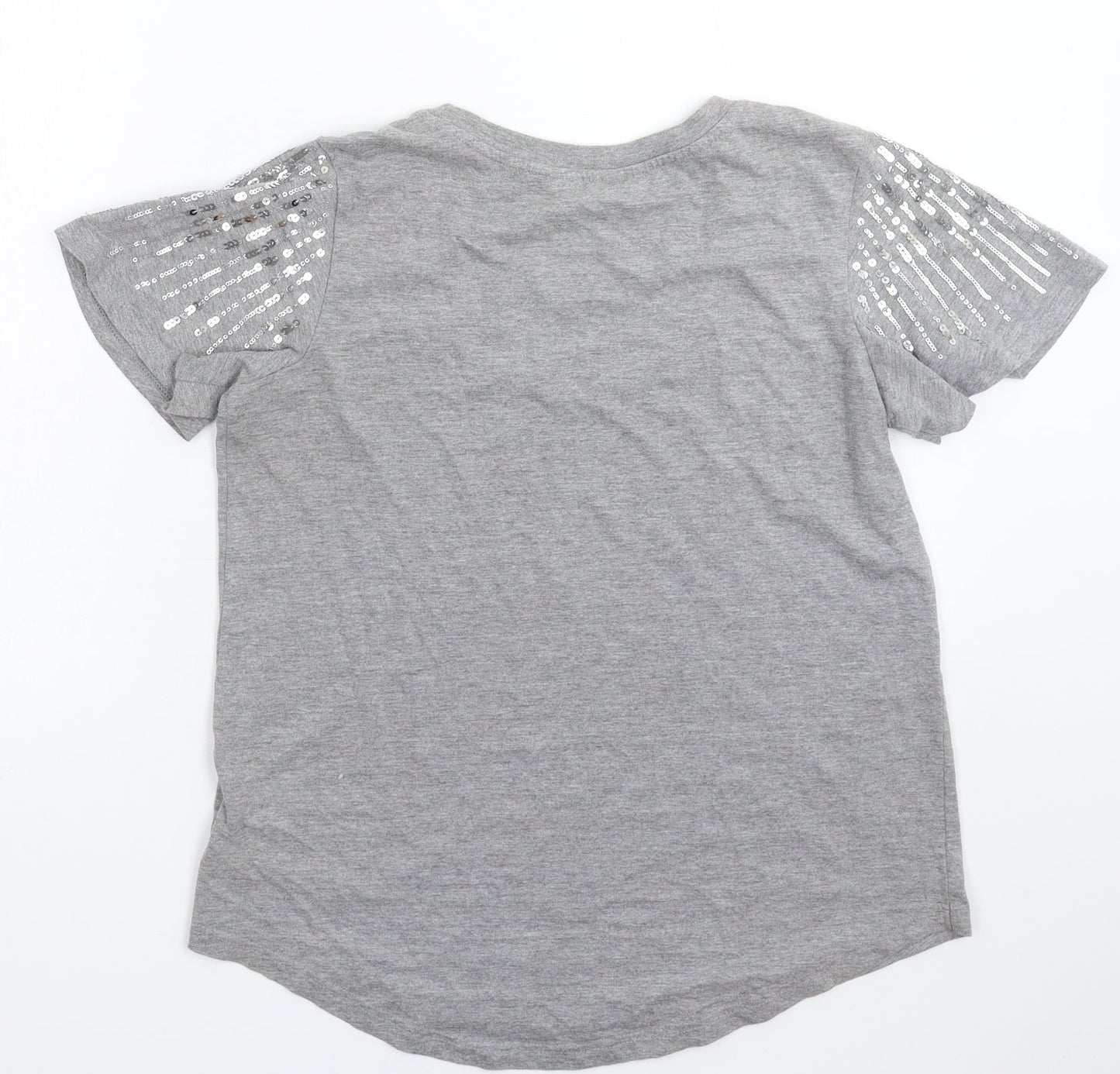 Womens UK Size 10 NEXT Grey Basic T-Shirt