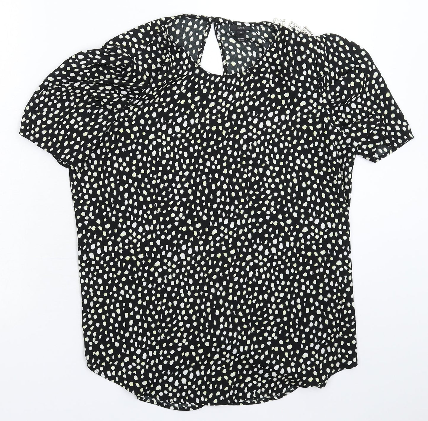 Womens UK Size 8 River Island Multicoloured Basic T-Shirt