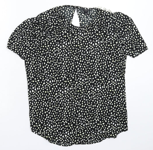 Womens UK Size 8 River Island Multicoloured Basic T-Shirt