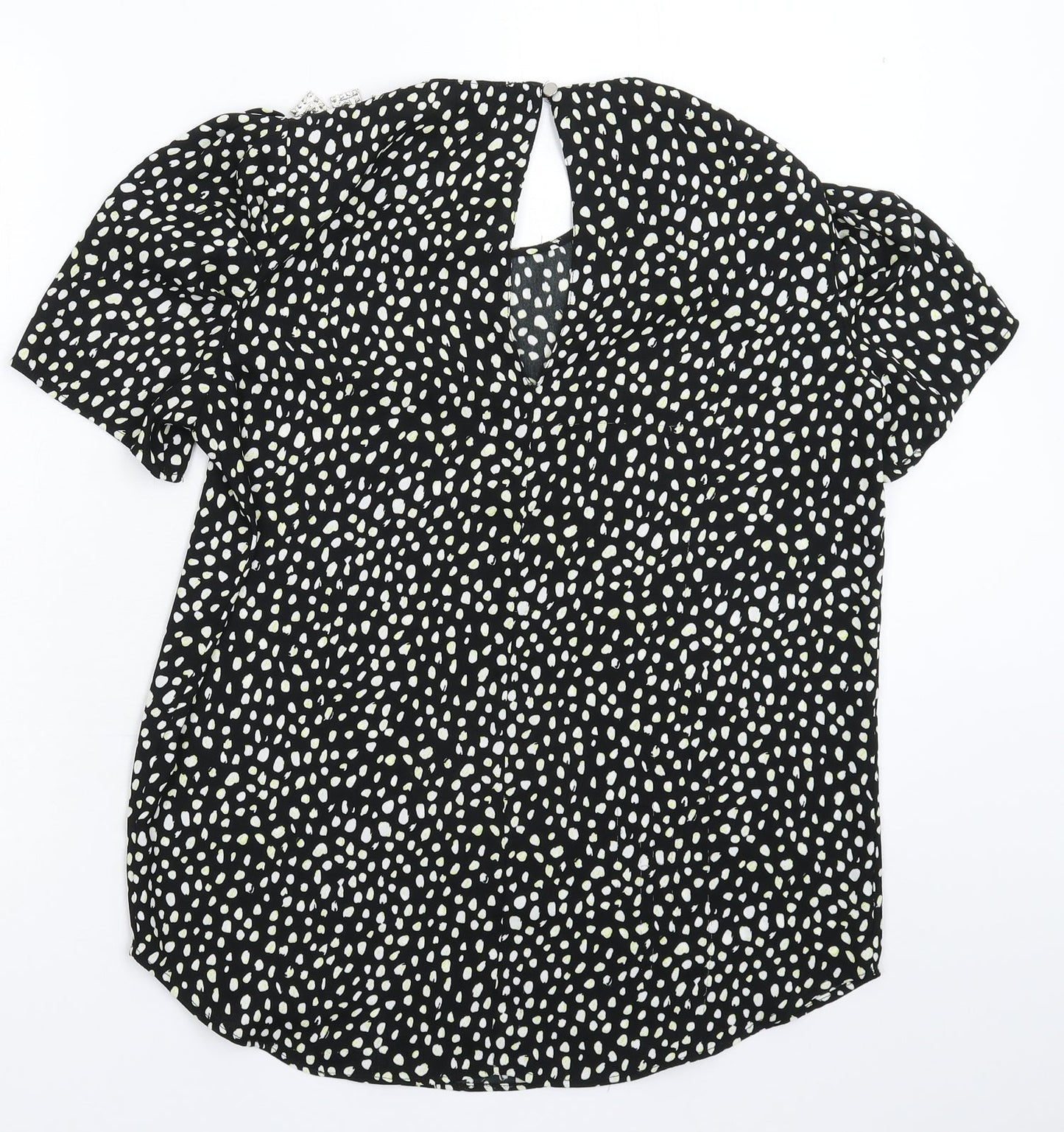 Womens UK Size 8 River Island Multicoloured Basic T-Shirt