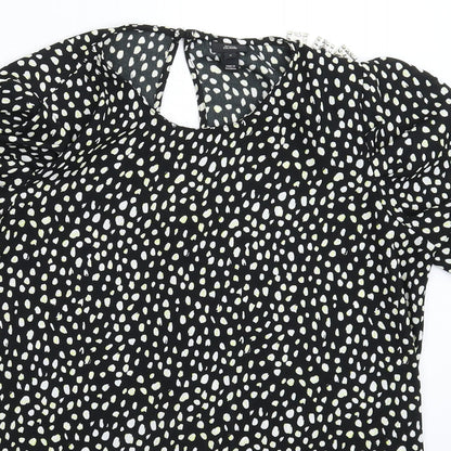 Womens UK Size 8 River Island Multicoloured Basic T-Shirt