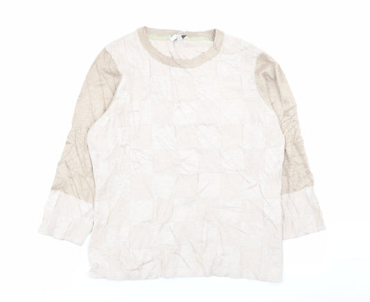 CC Womens Multicoloured Check  Pullover Jumper Size M