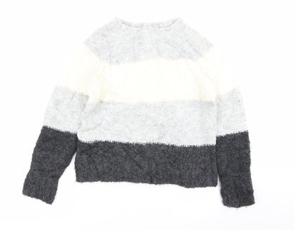 Primark Womens Multicoloured Striped  Pullover Jumper Size 10