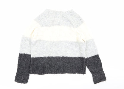 Primark Womens Multicoloured Striped  Pullover Jumper Size 10