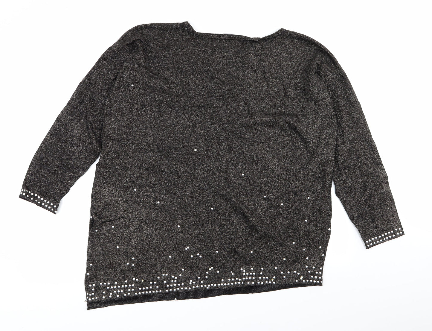 Evans Womens Multicoloured Geometric  Pullover Jumper Size 20