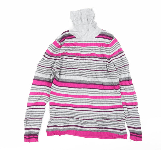 Womens UK Size 16 Papaya Multicoloured Pullover Jumper
