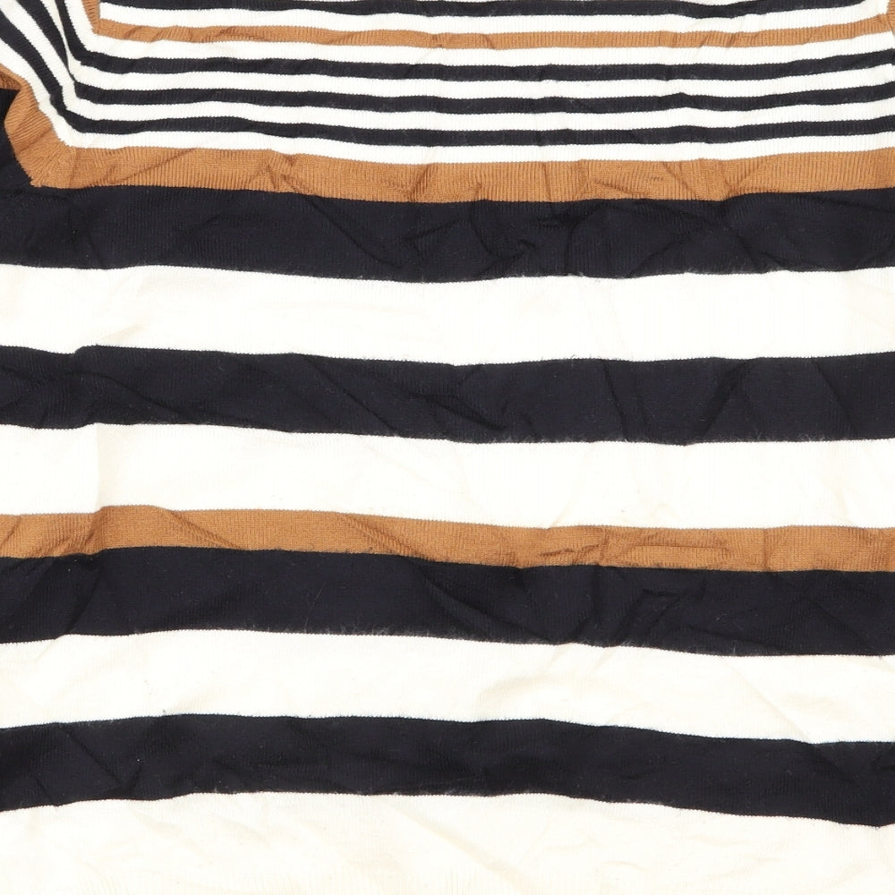 Cedar Wood State Mens Multicoloured Striped  Pullover Jumper Size M