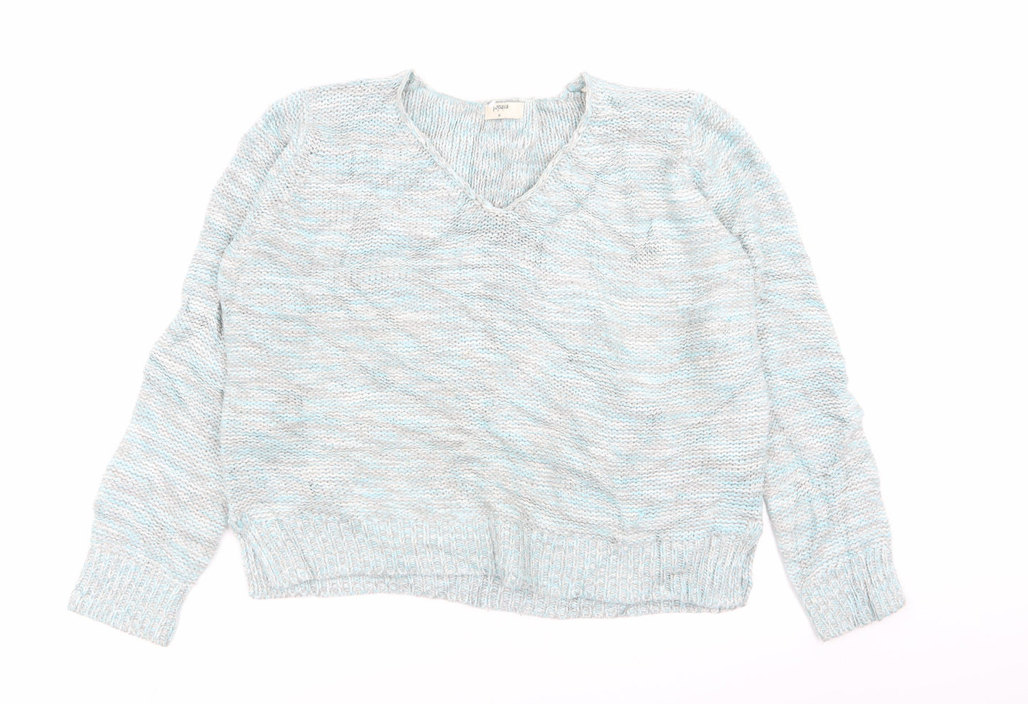 Womens UK Size M Papaya Multicoloured Pullover Jumper