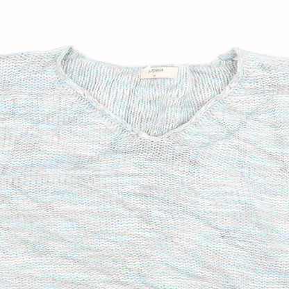 Womens UK Size M Papaya Multicoloured Pullover Jumper