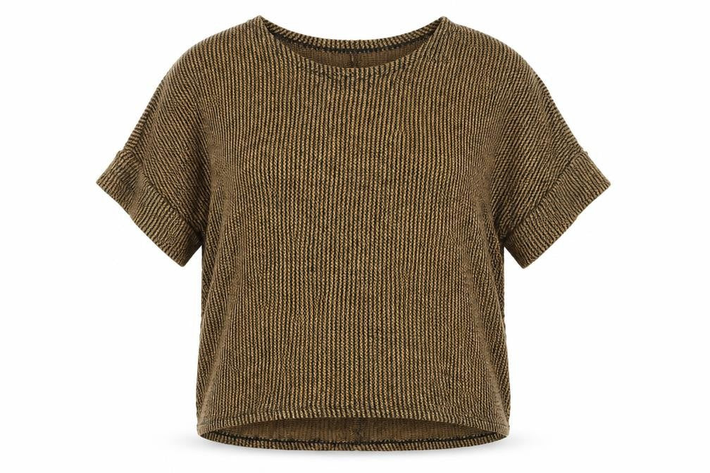 Womens UK Size S Apricot Multicoloured Basic T-Shirt