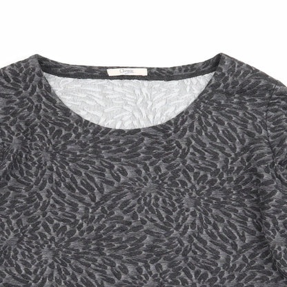 M&S Womens Grey Geometric   T-Shirt Size 14