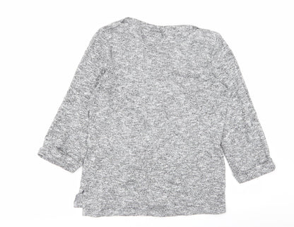 Womens UK Size 12 Dorothy Perkins Grey Basic T-Shirt