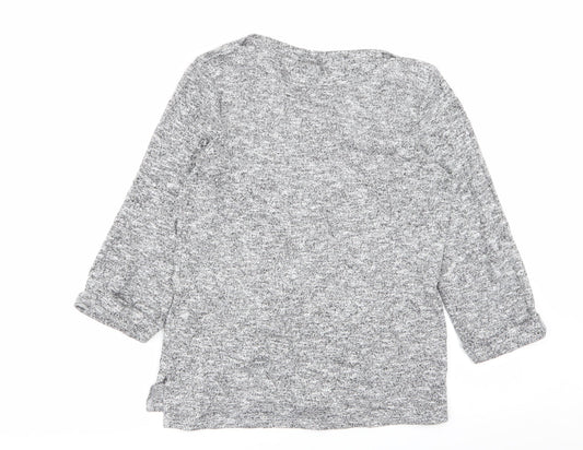Womens UK Size 12 Dorothy Perkins Grey Basic T-Shirt