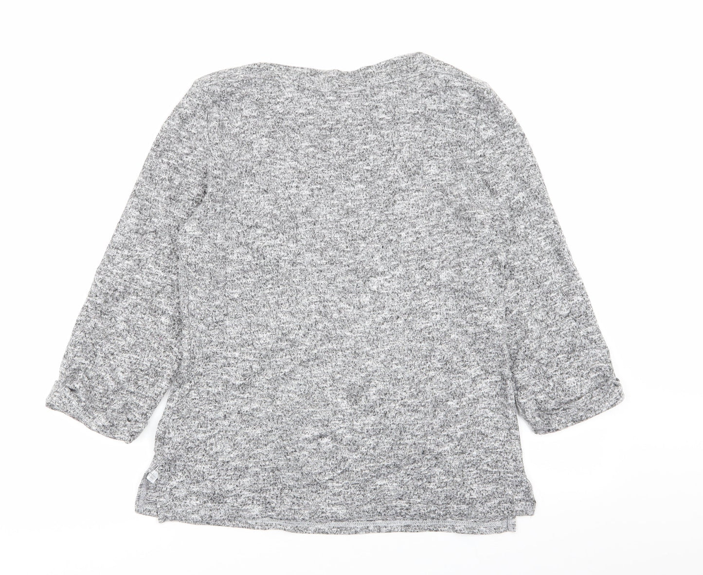 Womens UK Size 12 Dorothy Perkins Grey Basic T-Shirt