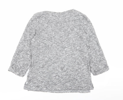 Womens UK Size 12 Dorothy Perkins Grey Basic T-Shirt