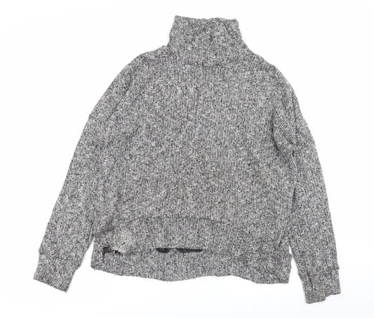 Womens UK Size 12 Topshop Grey Pullover Jumper