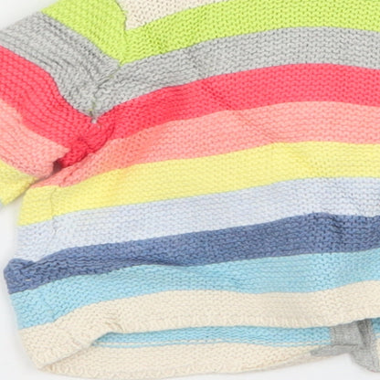 Gap Boys Multicoloured Striped  Cardigan Jumper Size 3-6 Months