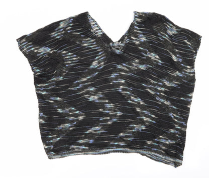 SheIn Womens Multicoloured Geometric  Pullover Jumper Size L