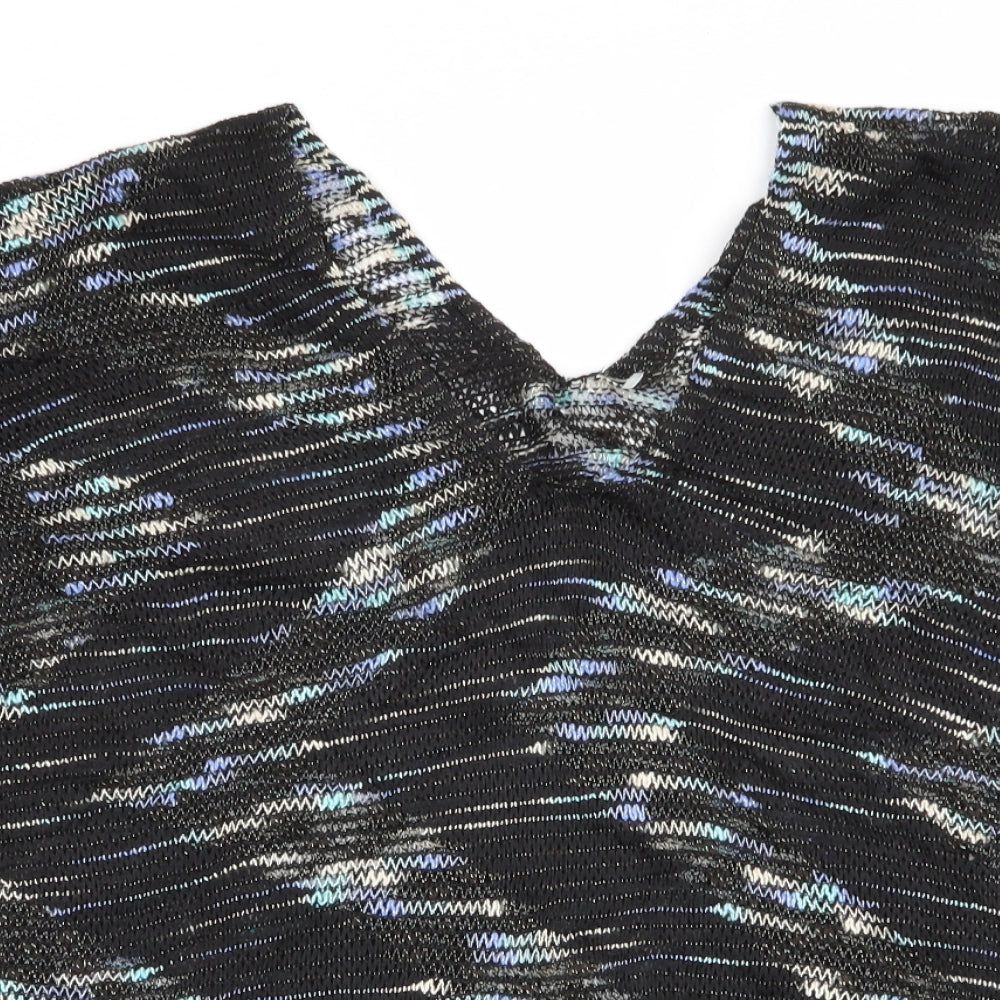 SheIn Womens Multicoloured Geometric  Pullover Jumper Size L