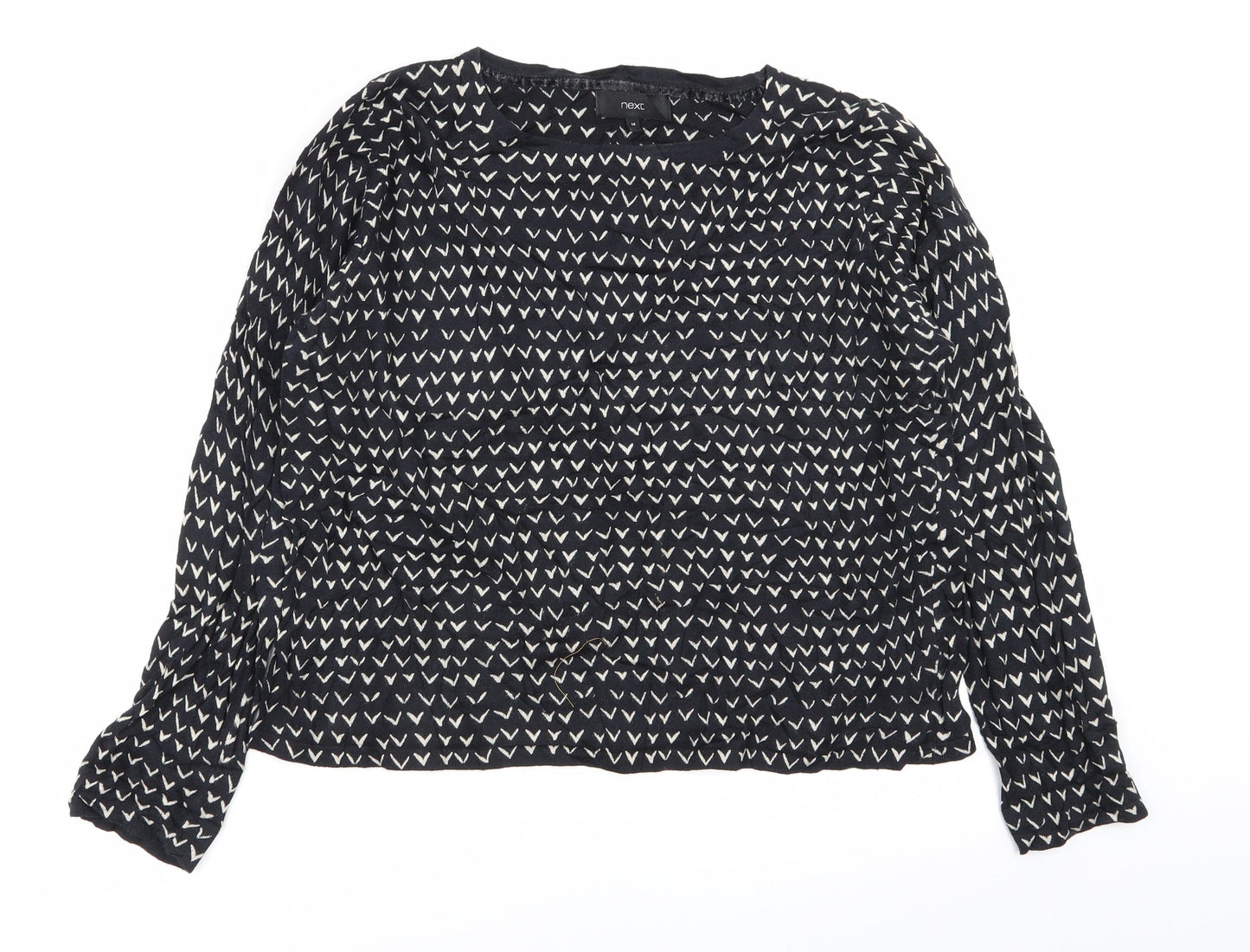 Womens UK Size 14 NEXT Black Pullover Jumper