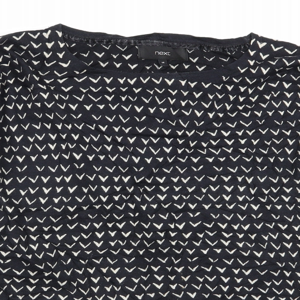 Womens UK Size 14 NEXT Black Pullover Jumper