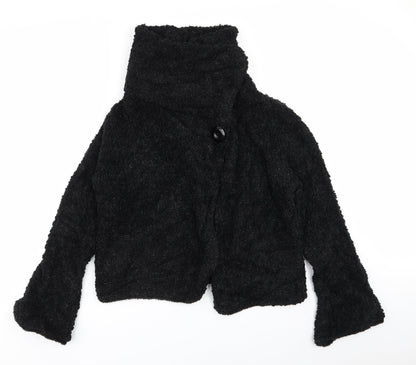 Womens UK Size M Roman Black Overcoat
