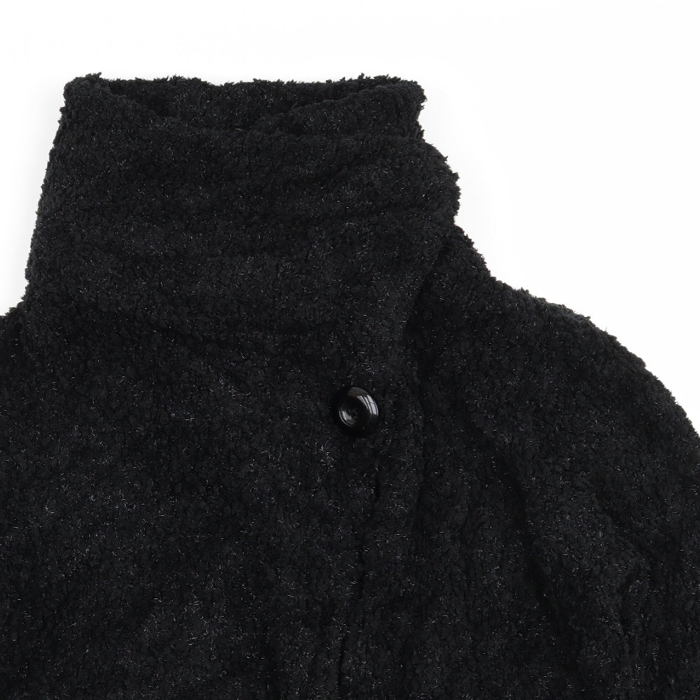Womens UK Size M Roman Black Overcoat