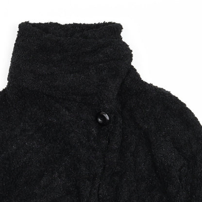 Womens UK Size M Roman Black Overcoat