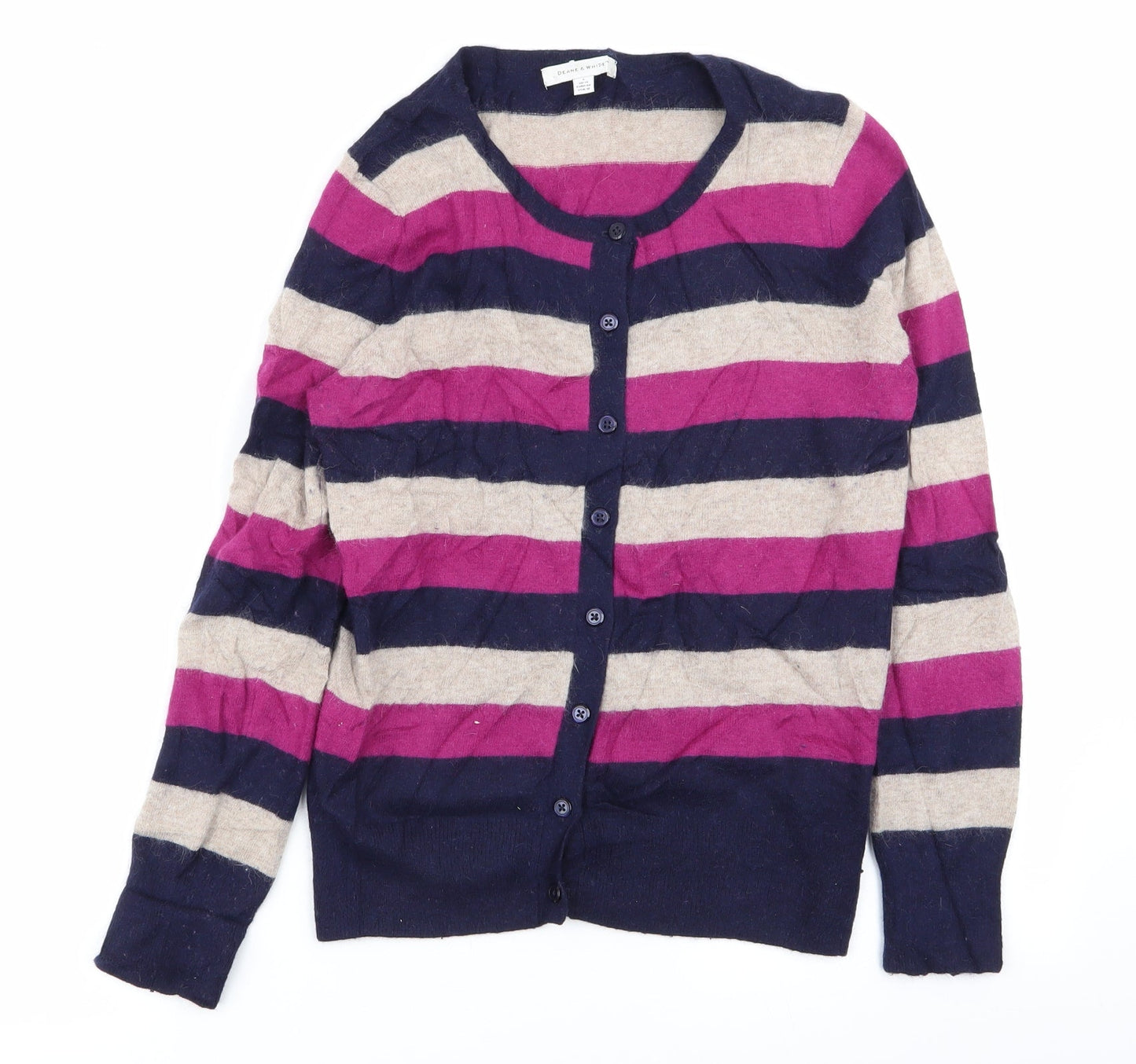 Womens UK Size 14 Deane & White Multicoloured Cardigan Jumper