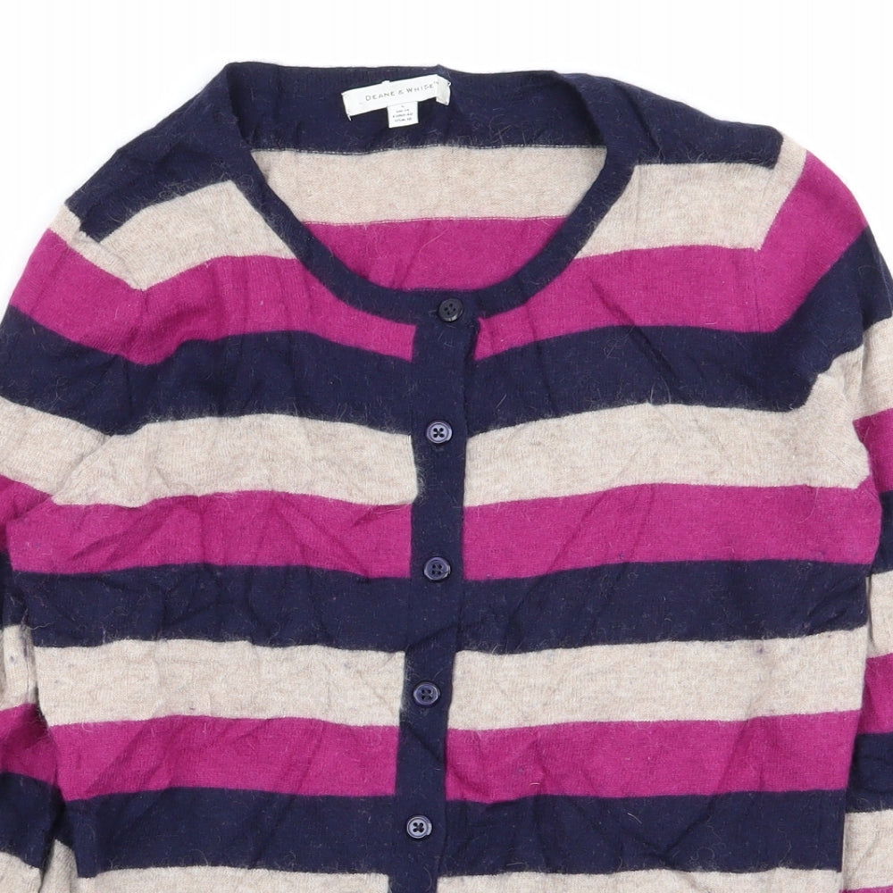 Womens UK Size 14 Deane & White Multicoloured Cardigan Jumper