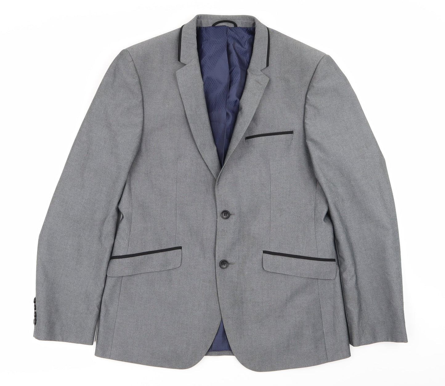Mens UK Size 40 burton menswear Regular Grey Suit Jacket