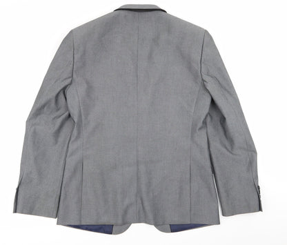 Mens UK Size 40 burton menswear Regular Grey Suit Jacket