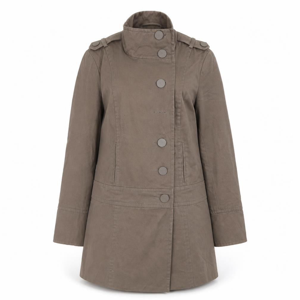 Womens UK Size 12 New Look Brown Overcoat