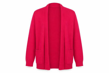 Womens UK Size M vivi Red Cardigan Jumper