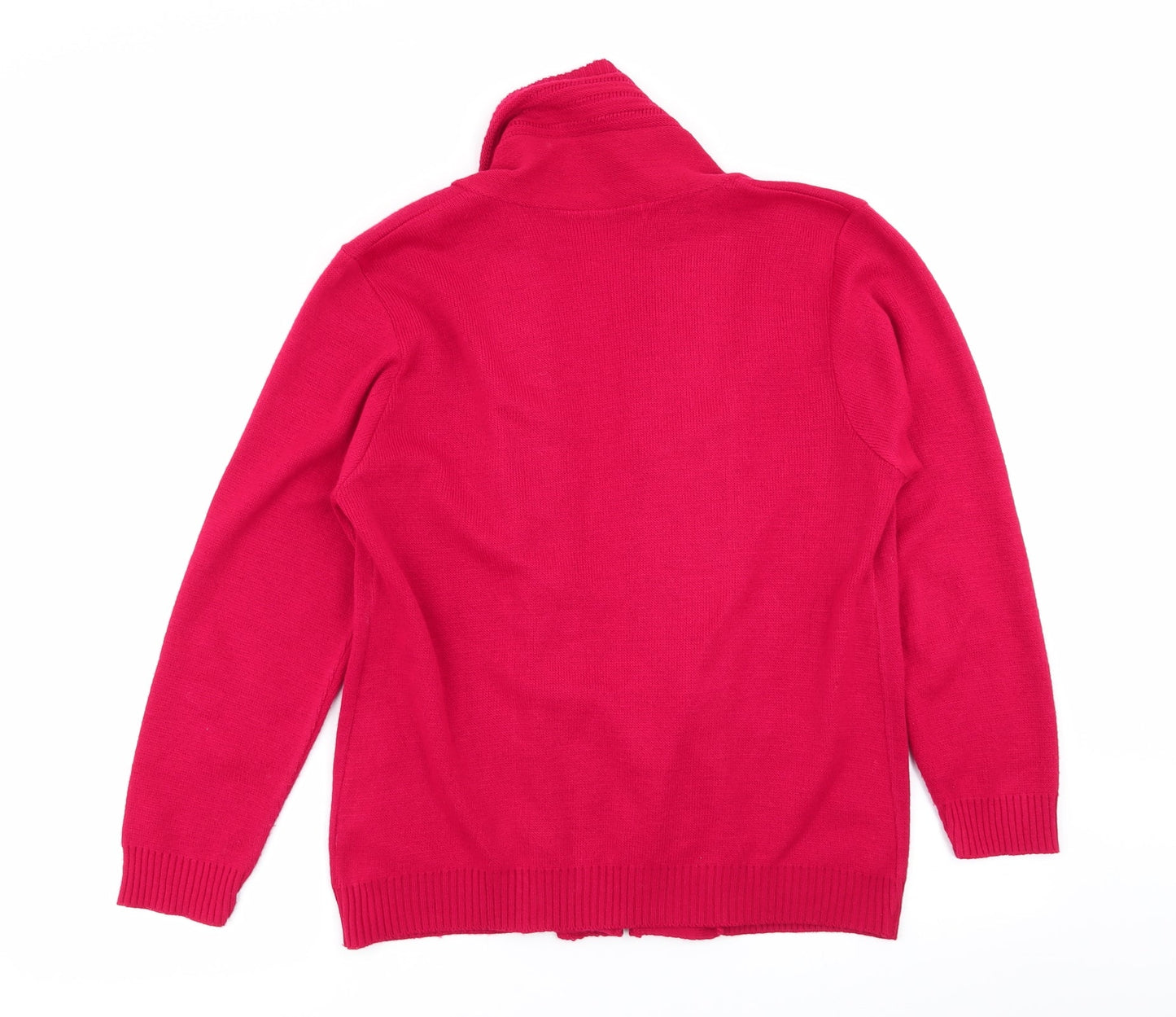 Womens UK Size M vivi Red Cardigan Jumper