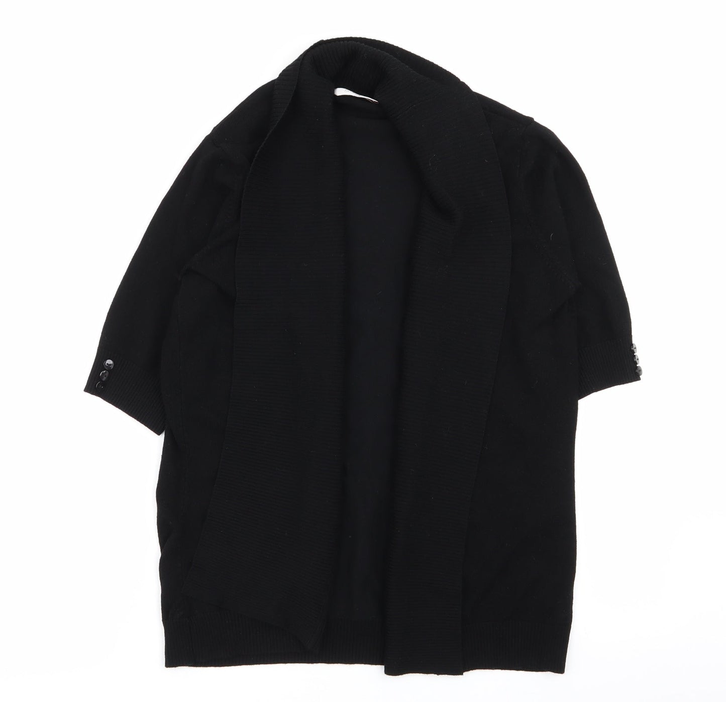 Womens UK Size 14 EWM Black Cardigan Jumper