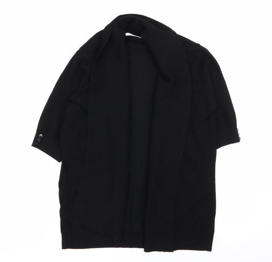 Womens UK Size 14 EWM Black Cardigan Jumper