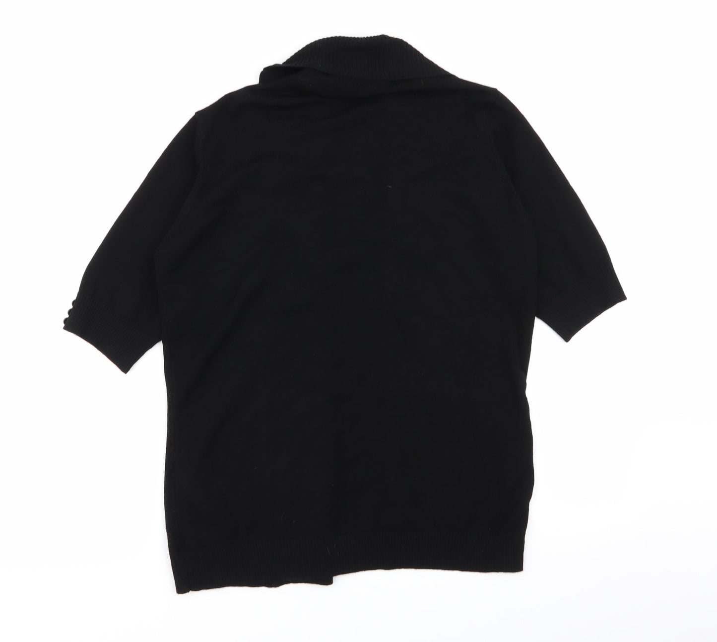 Womens UK Size 14 EWM Black Cardigan Jumper