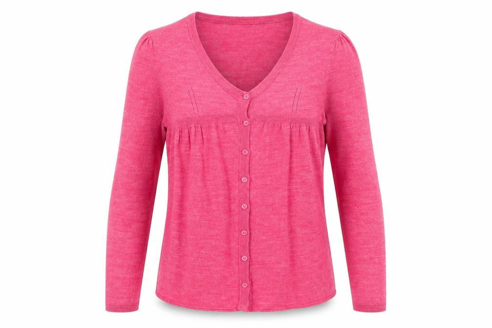 Womens UK Size M Lux Red Cardigan Jumper