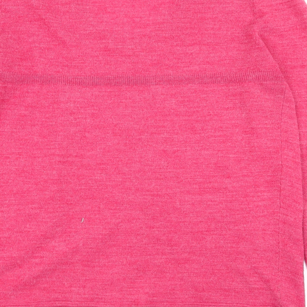 Womens UK Size M Lux Red Cardigan Jumper