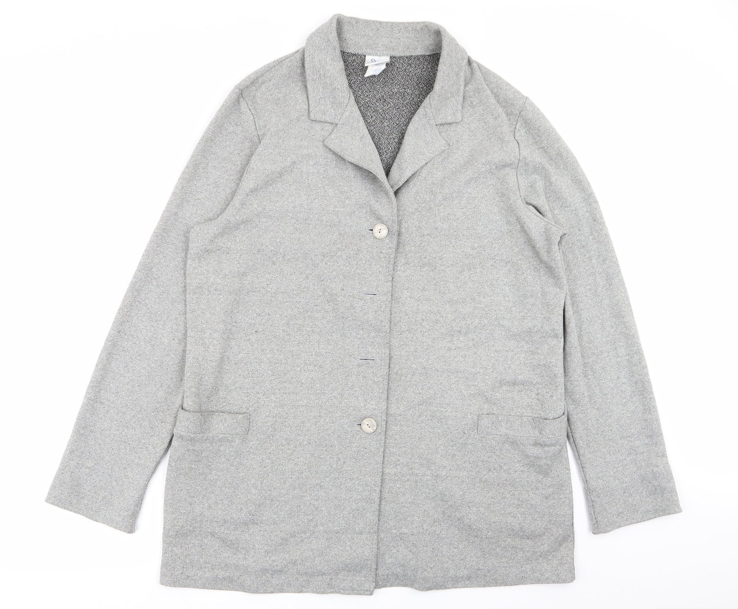 Womens UK Size XL Preworn Grey Overcoat