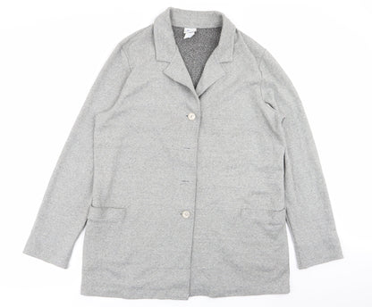 Womens UK Size XL Preworn Grey Overcoat