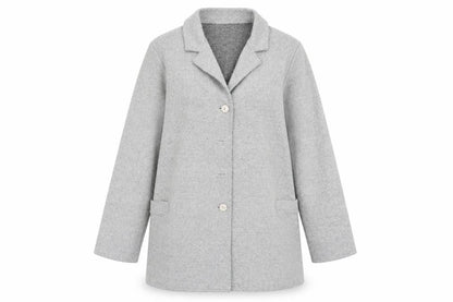 Womens UK Size XL Preworn Grey Overcoat