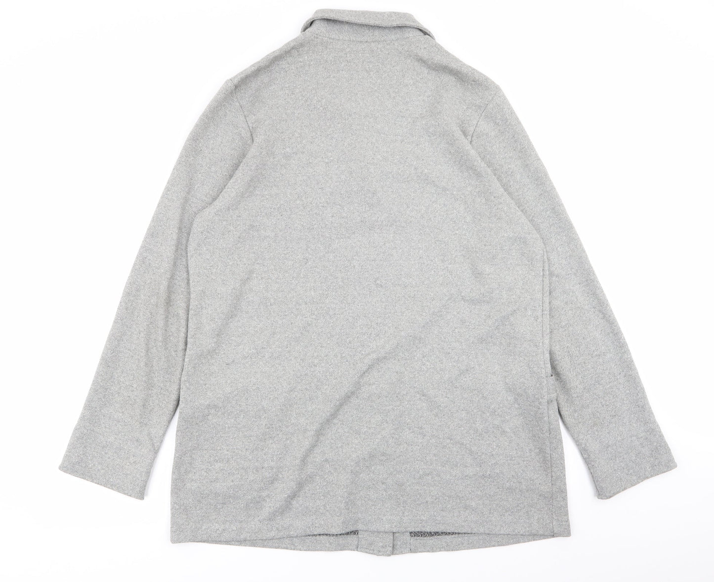 Womens UK Size XL Preworn Grey Overcoat