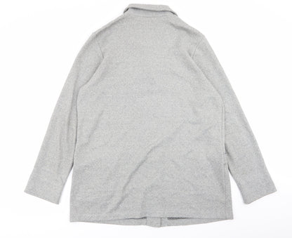 Womens UK Size XL Preworn Grey Overcoat