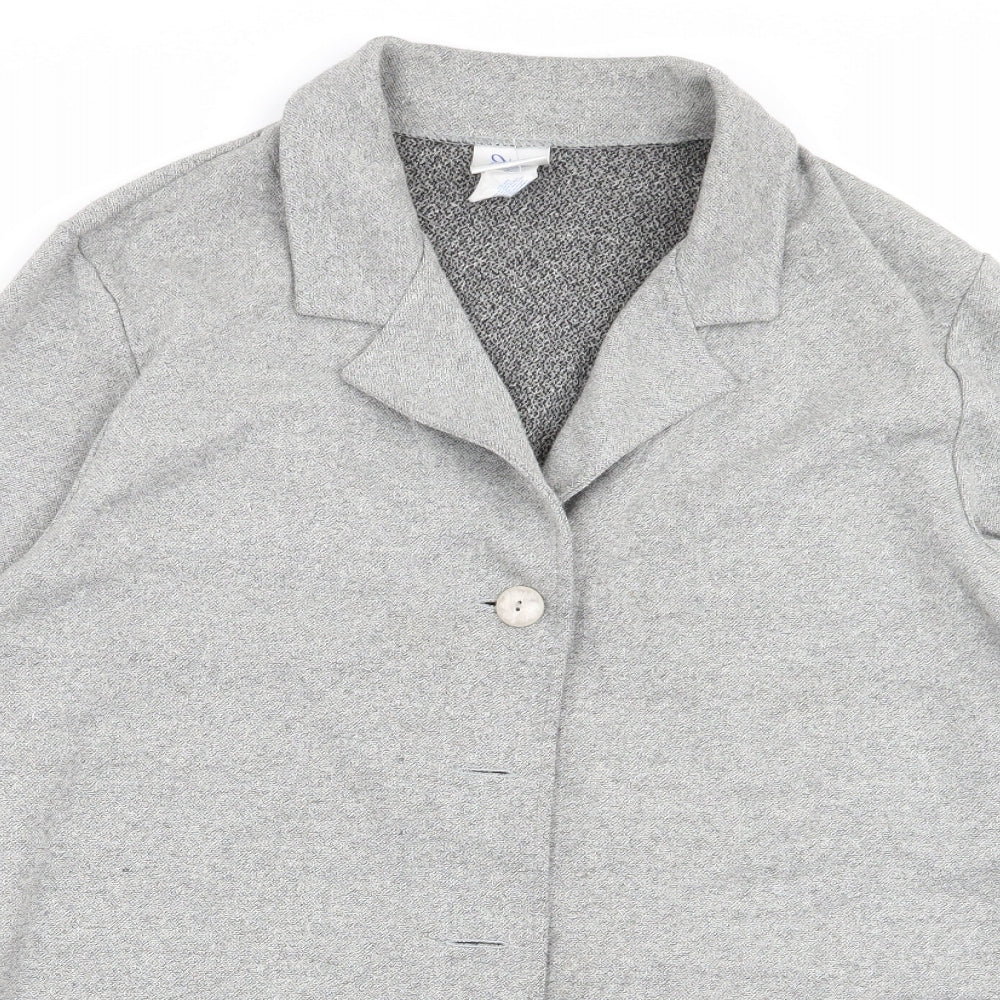 Womens UK Size XL Preworn Grey Overcoat
