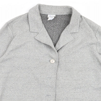 Womens UK Size XL Preworn Grey Overcoat