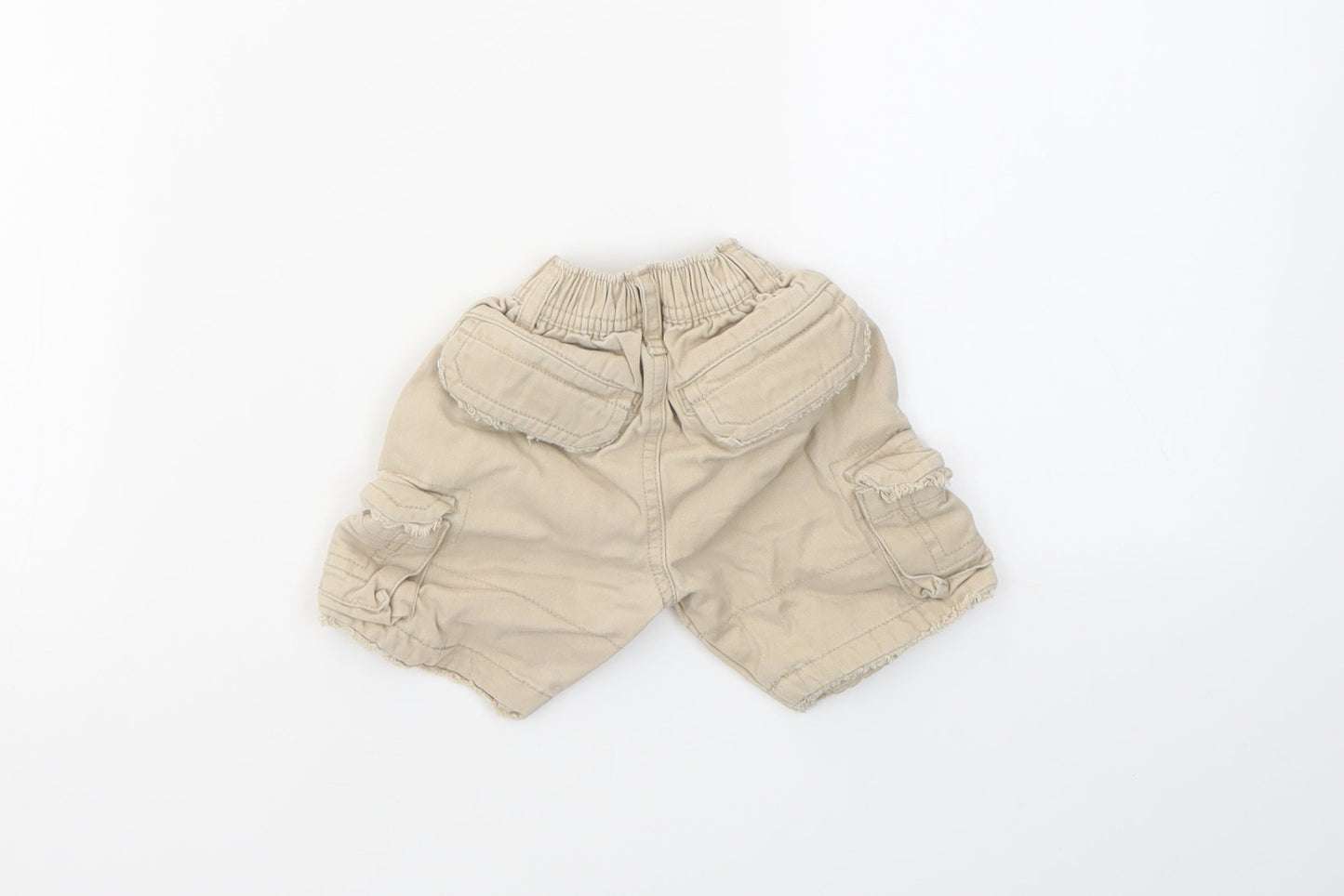 M Boys Beige   Capri Trousers Size 6-9 Months